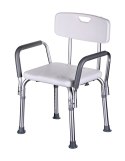 ActionMed Krzesło prysznicowe z oparciem i podłokietnikami