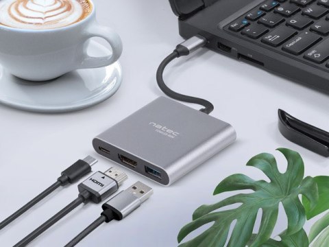 NATEC NATEC MULTI PORT FOWLER MINI (USB-C PD, USB 3.0, HDMI 4K) NMP-1607