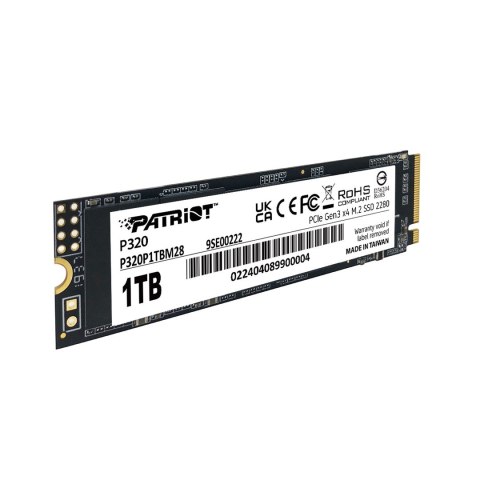 Patriot Memory SSD Patriot Viper P320 M.2 PCI-Ex4 NVMe 512GB 3GB/s
