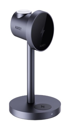 AUKEY AUKEY ŁADOWARKA INDUKCYJNA 3W1, QI 2, 15W, IPHONE, AW, AIRPODS