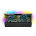 Corsair Klawiatura Gamingowa Corsair K100 RGB, Corsair OPX, LED RGB - Czarna