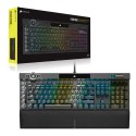 Corsair Klawiatura Gamingowa Corsair K100 RGB, Corsair OPX, LED RGB - Czarna