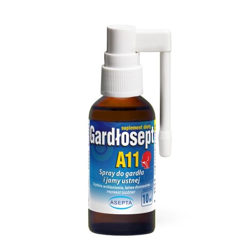 ASEPTA Gardłosept A11 10ml - spray do gardła i jamy ustnej