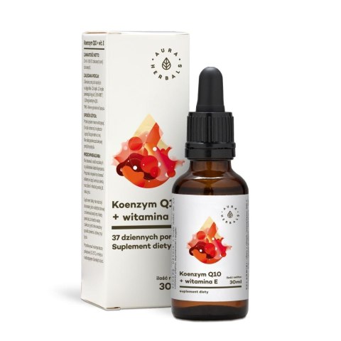 AURA HERBALS Koenzym Q10 + Witamina E - krople 30ml