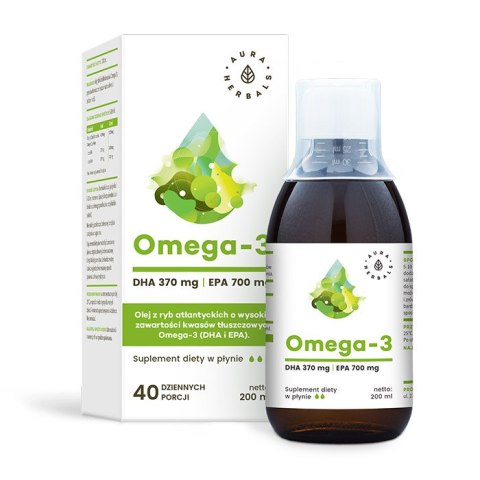 AURA HERBALS Omega-3 w płynie 200ml AURA HERBALS Omega-3 w płynie 200ml