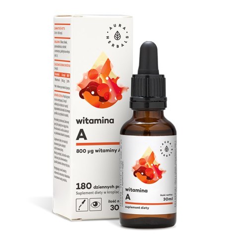 AURA HERBALS Witamina A - krople 30ml AURA HERBALS Witamina A - krople 30ml