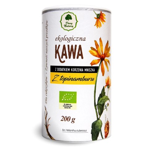Kawa z topinamburu z korzeniem mniszka BIO 200g DARY NATURY