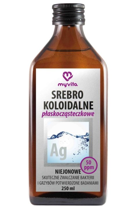 MyVita Srebro koloidalne płaskocząsteczkowe niejonowe 50ppm 250ml