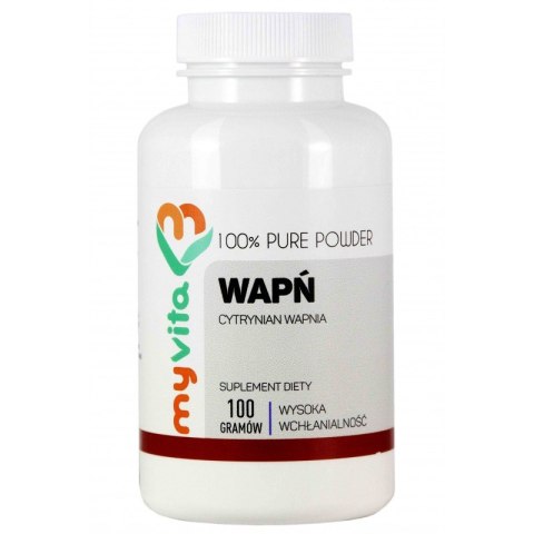 MyVita Wapń w proszku 100g - cytrynian wapnia