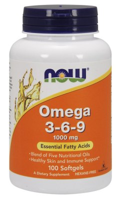NOW FOODS Omega 3-6-9 1000mg, 100sgels.