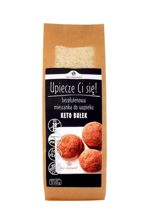 PIĘĆ PRZEMIAN Mieszanka do wypieku bułek KETO bezglutenowych 310g