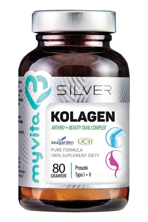 SILVER Kolagen Arthro + Beauty proszek typ I + II 80g MyVita