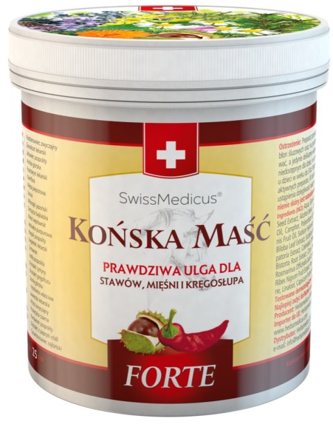 SWISSMEDICUS Końska maść rozgrzewająca FORTE 500ml