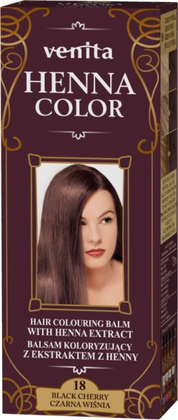 VENITA henna tuba nr 18 czarna wiśnia 75ml - balsam koloryzujący