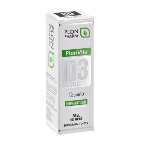Witamina D3 4000 Quali-D 30ml PLON PHARM (600 porcji) Witamina D3 4000 Quali-D 30ml PLON PHARM (600 porcji)