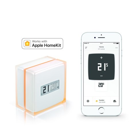 Netatmo Thermostat termostat Przeświecający, Biały