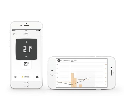 Netatmo Thermostat termostat Przeświecający, Biały
