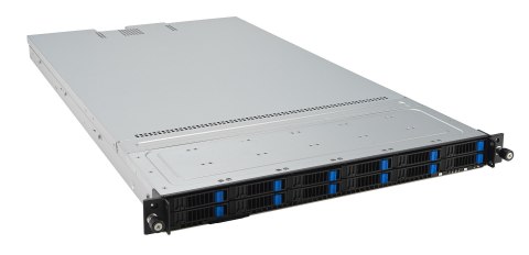 Platforma Asus Rack (1U) RS500A-E12-RS12U/1600W AMD Epyc 9004 (12x NVMe, 2xGPU, 2x1Gbe, IPMI, 1+1 1600W)