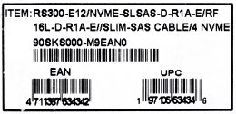 Kable do platf. Asus RS300-E12/NVMe-SLSAS-D-R1A-E