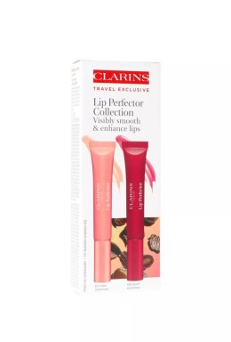 Zestaw Clarins Lip Perfector Duo 01 Rose Shimmer 12ml + 08 Plum Shimmer 12ml