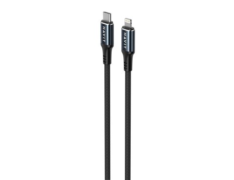 Kabel do ladowania Havit USB-C - Lightning CB6311 (czarny)