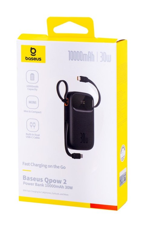 Baseus Powerbank Baseus Qpow 2 10000mAh 30W 2xUSB-C (czarny)