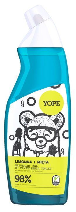 YOPE Żel do czyszczenia toalet limonka i mięta 750ml