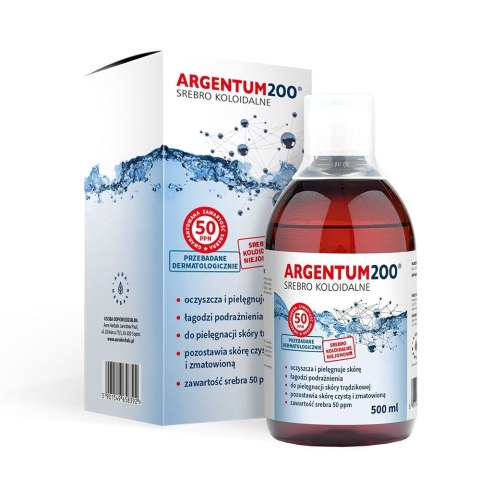 AURA HERBALS Argentum200 Srebro koloidalne 50ppm 500ml