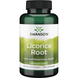 SWANSON Licorice Root 450mg, 100kaps. - Lukrecja