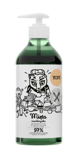 YOPE Płyn do mycia naczyń Mięta i mandarynka 750ml