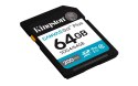 Karta pamięci Kingston Canvas Go Plus SDG4/64GB (64GB; Class U3, V30; Karta pamięci)
