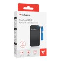 Verbatim Pocket SSD 2 TB USB Type-C 3.2 Gen 2 (3.1 Gen 2) Czarny, Niebieski