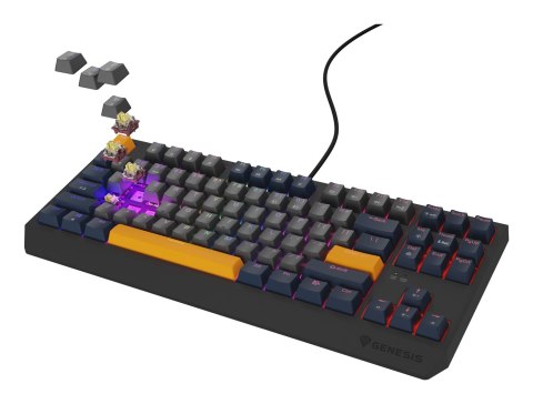 GENESIS Thor 230 TKL klawiatura Gaming USB QWERTY Angielski Niebieski