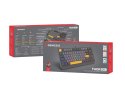 GENESIS Thor 230 TKL klawiatura Gaming USB + RF Wireless + Bluetooth QWERTY Czarny, Szary, Pomarańczowy
