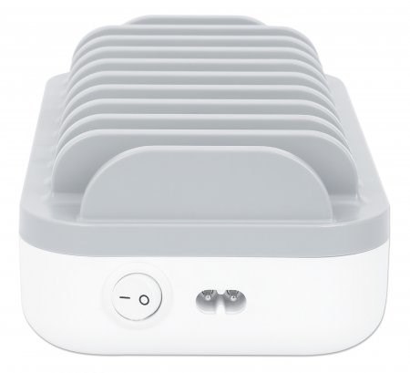 Manhattan 180856 Organizery do stacji ładującej Montaż na pulpicie Plastik Biały