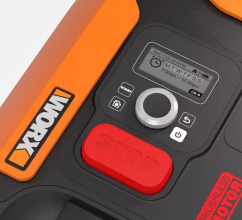 WORX WR167E kosiarka Kosiarka robot Bateria Czarny, Pomarańczowy