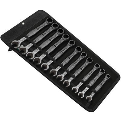 WERA klucz płasko-oczkowy z grzechotką, komplet 11 sztuk