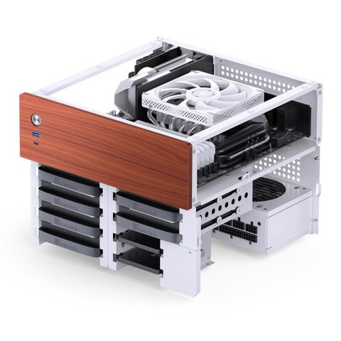 Jonsbo N4 WHITE zabezpieczenia & uchwyty komputerów Micro Tower Biały