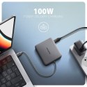 Axagon N HMC-5HL USB 5Gbps hub 2x USB-A HDMI 4k/60Hz RJ-45 GLAN PD 100W kabel USB-C Przewodowa USB 3.2 Gen 1 (3.1 Gen 1) Type-C 