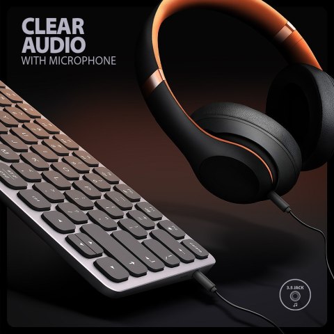 Klawiatura + I/O hub 9w1/0.6m HMC-KB-US AXAGON