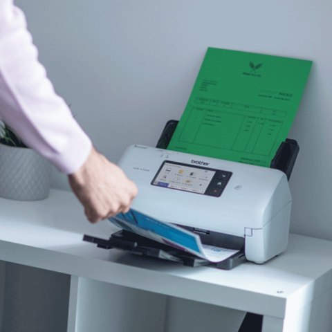 Brother ADS-4700W skaner ADF + skaner arkuszowy 600 x 600 DPI A4 Czarny, Biały