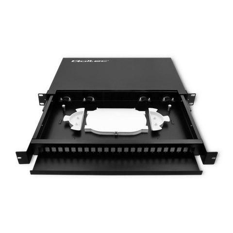 Qoltec 54480 Przełącznica światłowodowa RACK na szynie ODF | 24 porty | SC/ SX