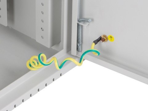 Szafa instalacyjna Lanberg rack wisząca 19" 4U+3U 540x200 niskoprofilowa szara (złożona)