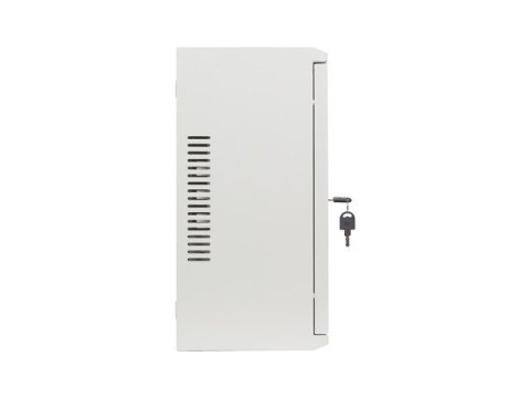 Szafa instalacyjna Lanberg rack wisząca 19" 4U+3U 540x200 niskoprofilowa szara (złożona)