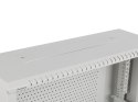 Szafa instalacyjna Lanberg rack wisząca 19" 4U+3U 540x200 niskoprofilowa szara (złożona)