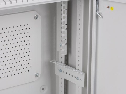 Szafa instalacyjna Lanberg rack wisząca 19" 4U+3U 540x200 niskoprofilowa szara (złożona)