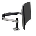 Ergotron LX DESK MOUNT LCD ARM POLISHED/32IN BLACK/WHITE VESA MIS-D
