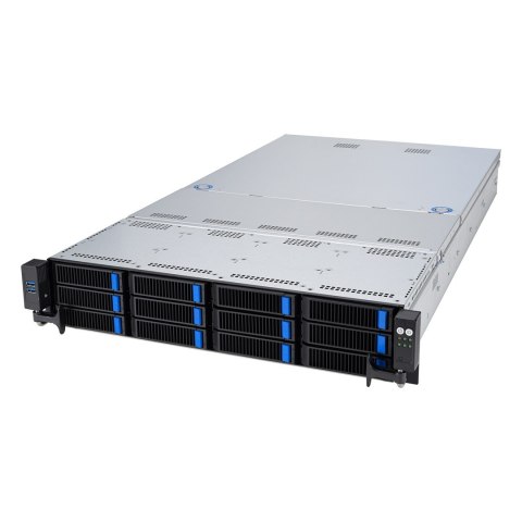 Platforma Asus Rack (2U) RS521A-E12-RS12U AMD Epyc 9005/9004 (12x NVMe/SATA HS, 2xM.2, 2x1Gbe, IPMI, 1+1 1600W)
