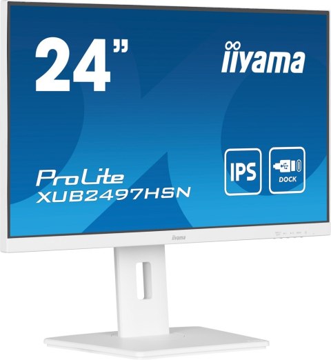 Płaski ekran iiyama 24 XUB2497HSN-W2 HDMI DP USB USB-C - 60,5 cm