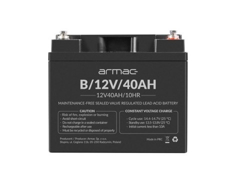 Akumulator żelowy do Ups uniwersalny Armac B/12V/40Ah